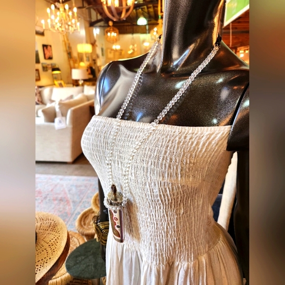 ✨️Vintage Snuff box w/ Faceted Crystals Necklace -One Of A Kind✨️ - Picture 1 of 17